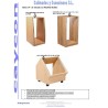 RACK 19" 14U MADERA ROBLE