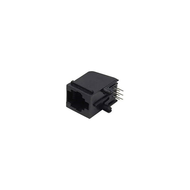 CONECTOR RJ12 HEMBRA CODO 90º CIRCUITO/I
