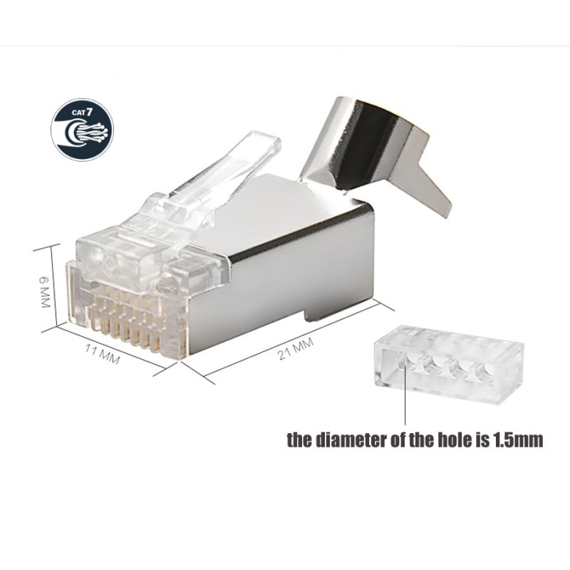 CONECTOR RJ45 MACHO FTP CAT7A STEWARTBIG
