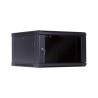 RACK MURAL 19" 6U NEGRO FONDO 600mm