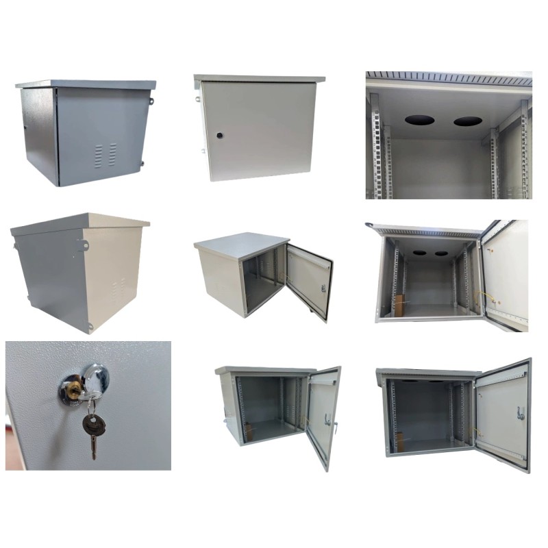 RACK MURAL 19" 9U BEIGE FONDO 600mm IP55