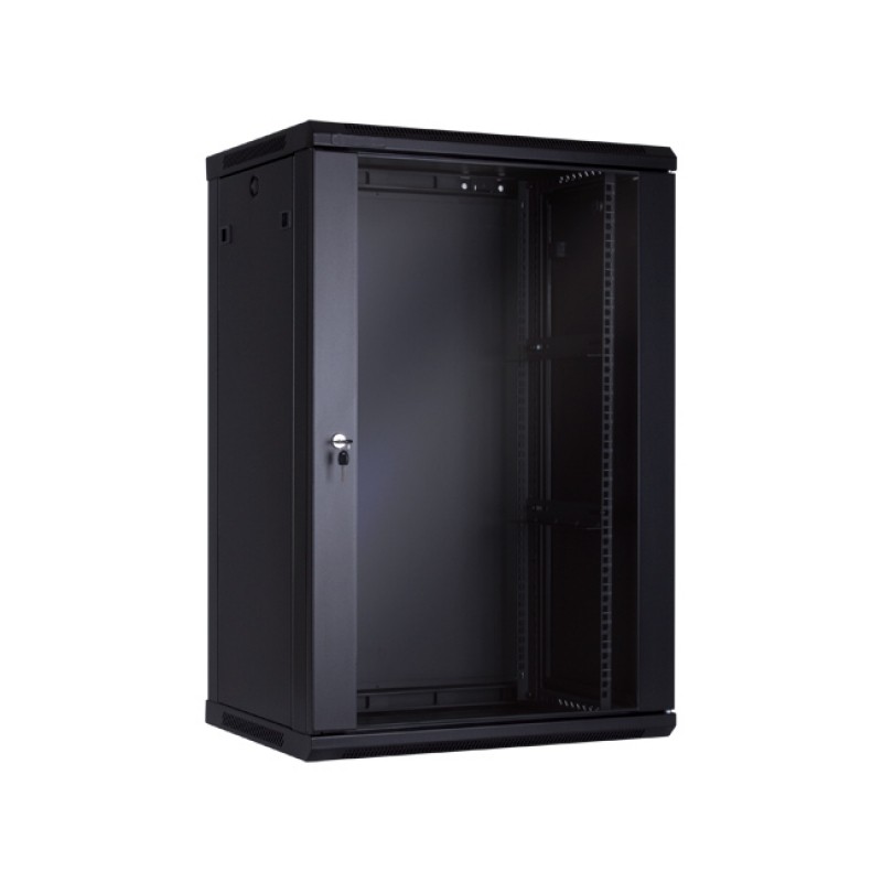 RACK MURAL 19" 15U NEGRO FONDO 450mmX600