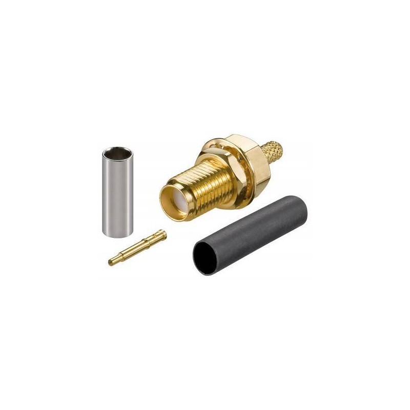 CONECTOR RP-SMA LMR400 CUERPO H PIN M