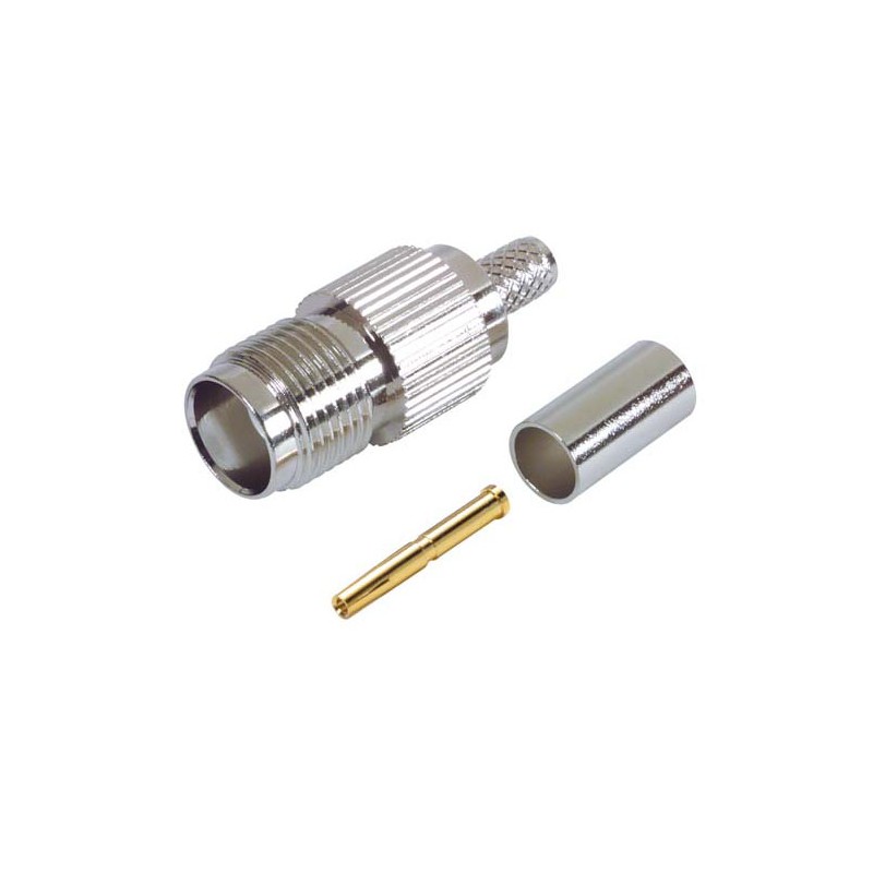 CONECTOR TNC HEMBRA RG58 RG223 CRIMPAR