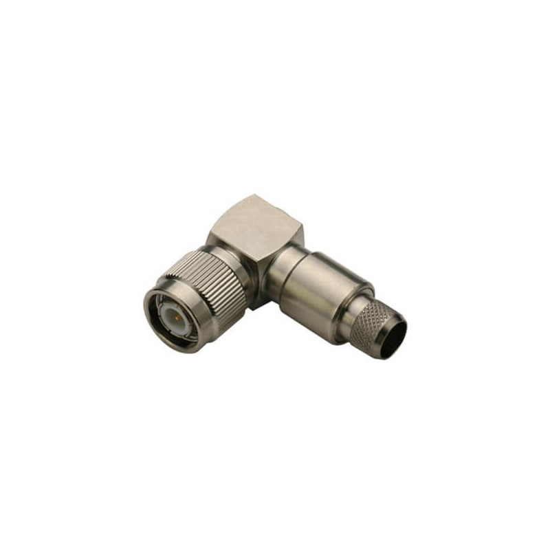CONECTOR TNC MACHO LMR300 RG6 CODO CRIM