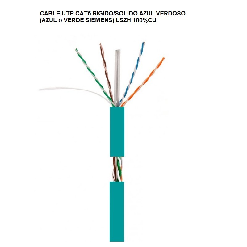 CABLE UTP CAT6 RIGIDO AZUL LSZH 305m