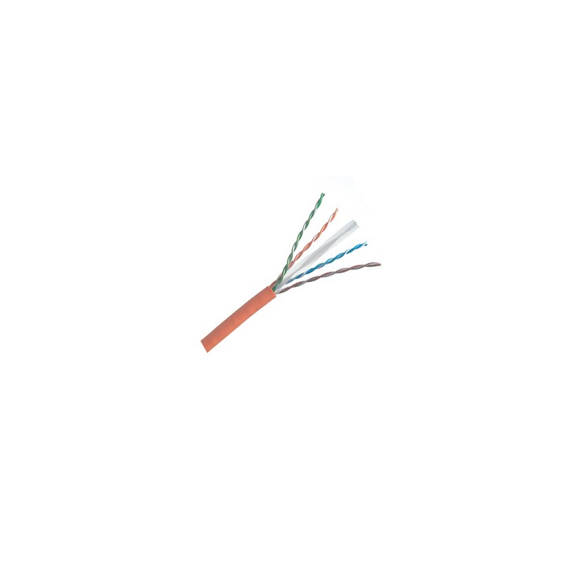 CABLE UTP CAT6 RIGIDO NARANJA LSZH