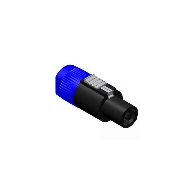 SPEAKON HEMBRA AEREO 4 POLOS NEGRO G/C