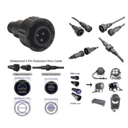 CONECTOR DMX M 3 PIN...