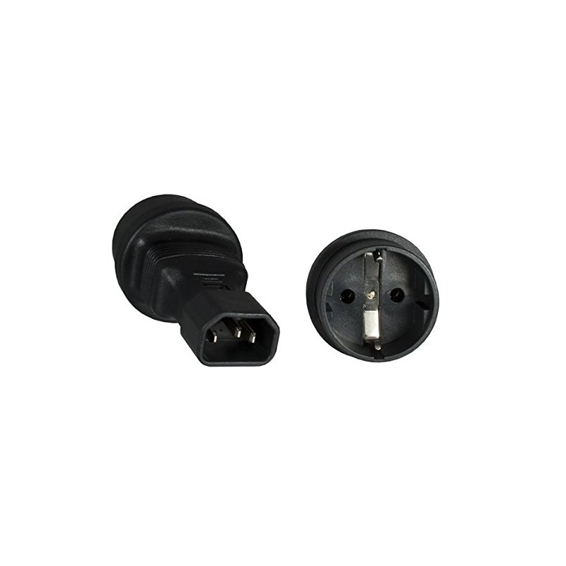 ADAPTADOR SCHUKO HEMBRA- C14 MACHO