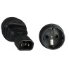 ADAPTADOR SCHUKO HEMBRA- C14 MACHO