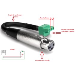 ADAPTADOR XLR3 HEMBRA...