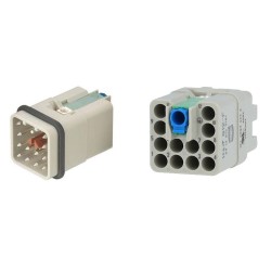 CONECTOR 12 PINES MACHO...