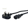 CABLE ALIMENTACION UK-C13 H 1,8M NEG 10A