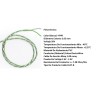 CABLE 2X1mm2 BLANCO-VERDE TRENZADO