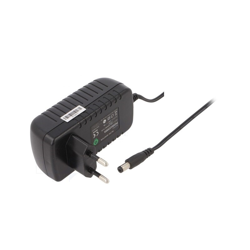 ALIMENTADOR UNIVERSAL 12V 2A 24W NEGRO
