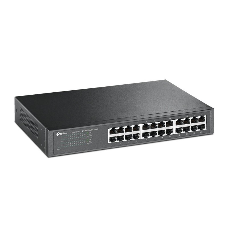 SWITCH 24 PUERTOS 19"GIGABIT 10/100/1000