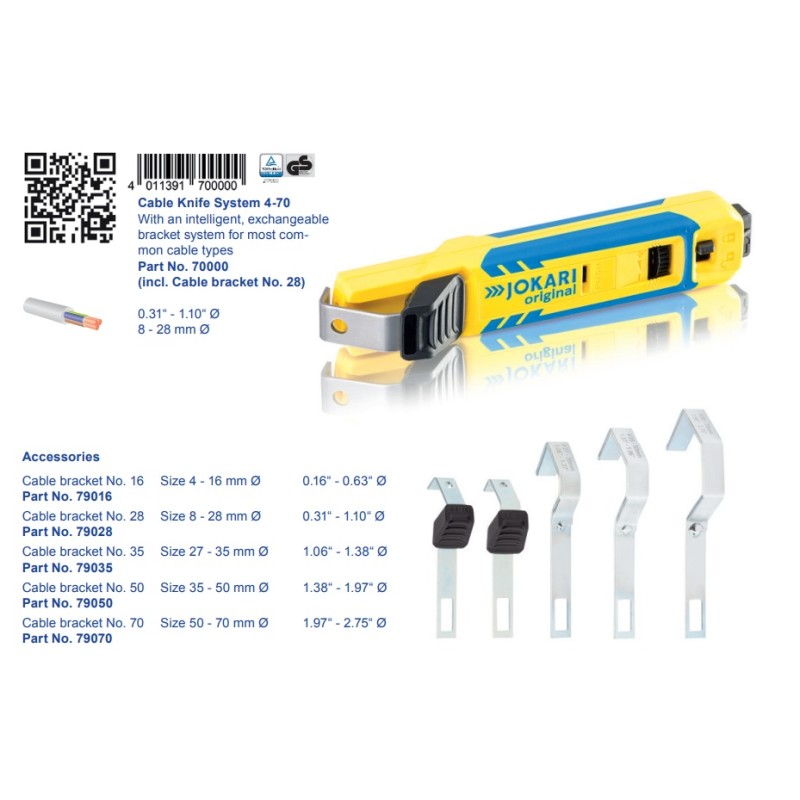 PELACABLE JOKARI PARA CABLE DE 8 a 28mm