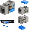 CONECTOR RJ45 HEMBRA UTP CAT6A GRIS