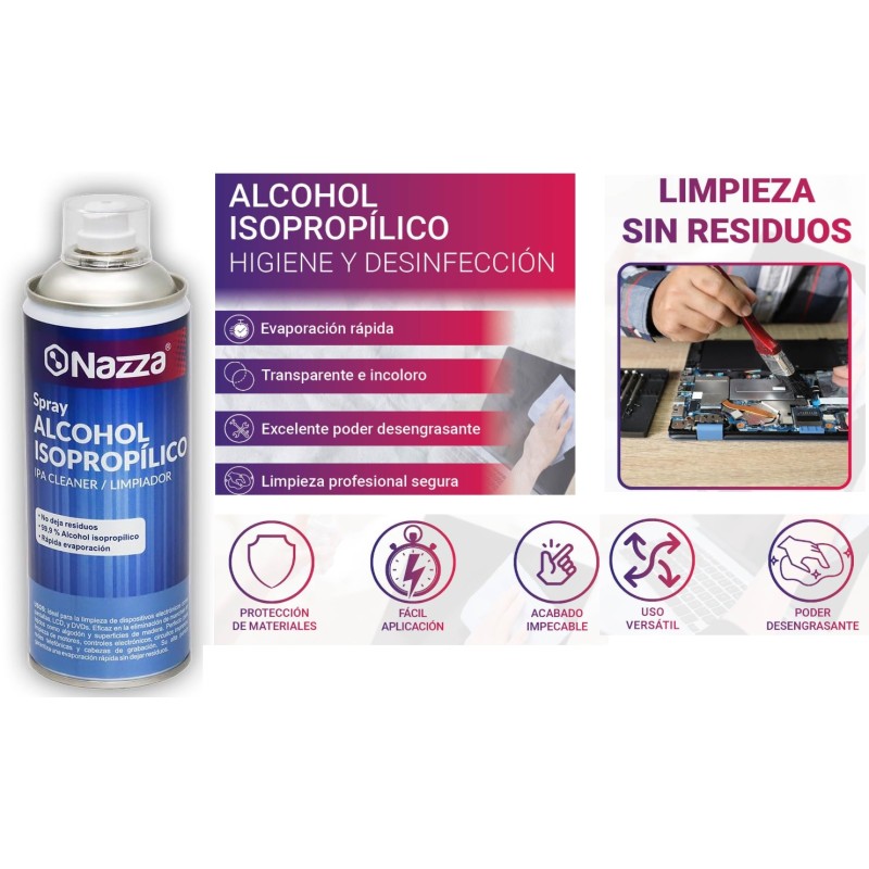ALCOHOL ISOPROPILICO 99,9% SPRAY 400ml