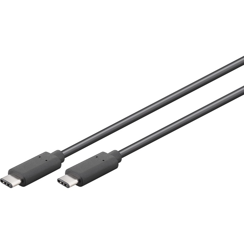 CABLE USB C M-M 2M NEGRO 3A 15W