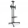 SOPORTE TV SUELO CON RUEDAS + ATRIL 70"