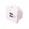 MODULO 45X45 2xUSB CARGADORES 5V