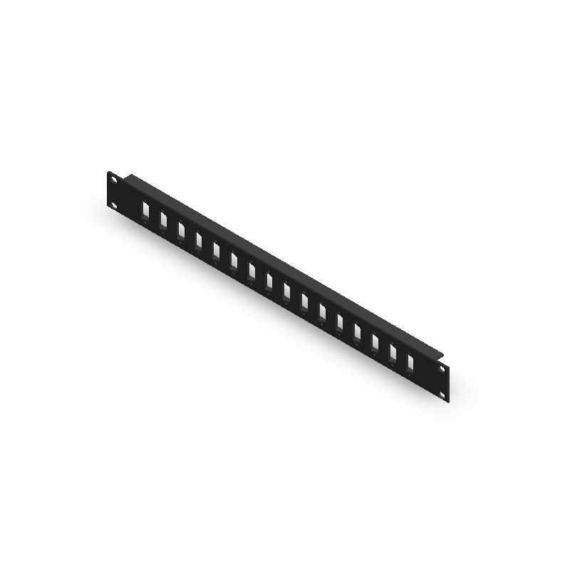 PANEL 19''x1Ux16 SUB-D 9 Vias NEGRO