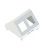 MODULO 45x45 2xRJ45 SIN G-POLVO KEY 45º