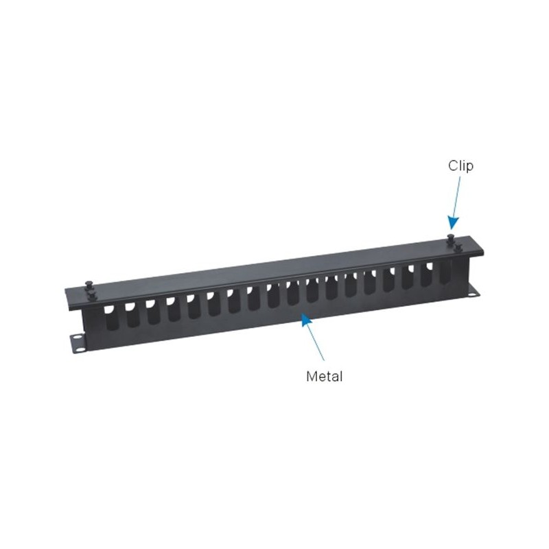 PASAHILOS 19" CON TAPA 4 TETONES 1U 6cm