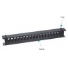 PASAHILOS 19" CON TAPA 4 TETONES 1U 6cm
