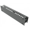 PASAHILOS 19" CON TAPA 4 TETONES 2U 6cmN