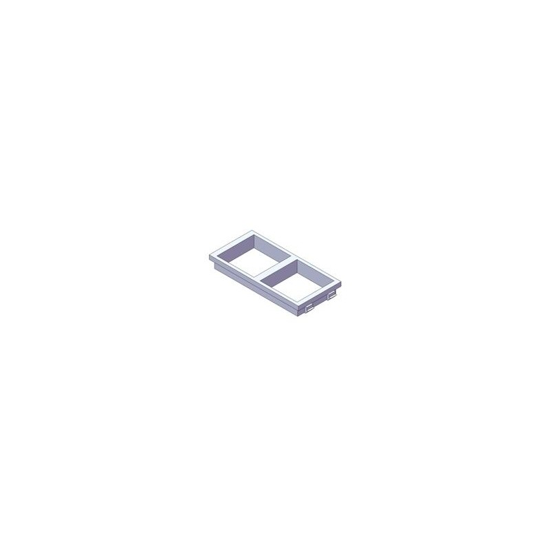 PLACA ADAPTADORA 2 HUECOS DE 45x45