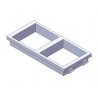 PLACA ADAPTADORA 2 HUECOS DE 45x45
