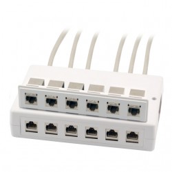 CAJA CONCENTRACION 8xRJ45 KEYSTONE