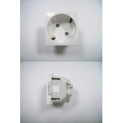 SCHUKO DE 45x45 CON PROTECCION BLANCO
