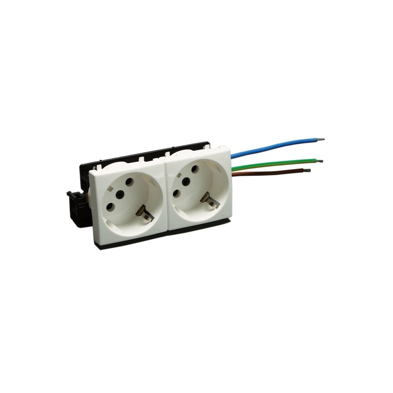 SCHUKO DOBLE PERFIL PLUS BLANCO