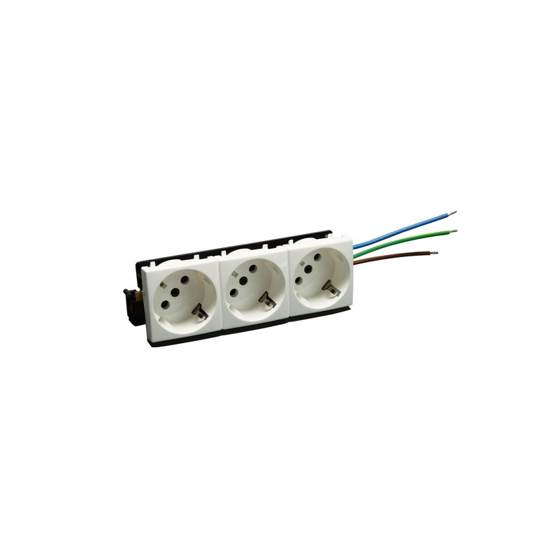 SCHUKO TRIPLE PERFIL PLUS BLANCO