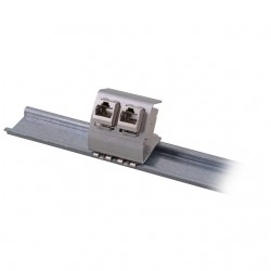PLACA METALICA 2xRJ45 PARA...