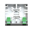 ROSETA SUPERFICIE 2xSC/APC SM 87x87x22mm