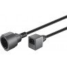 CABLE ALIMENTACION SCHUKO H-C14 M 20cm