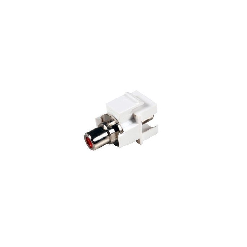 ADAPTADOR RCA KEYSTONE H-H ROJO