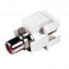 ADAPTADOR RCA KEYSTONE H-H ROJO