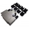 CARCASA DB15 METALICA CODO 45º
