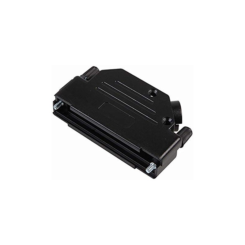 CARCASA DB37 PLASTICO CODO 45º NEGRO
