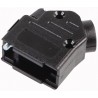 CARCASA DB9 PLASTICO CODO 45º NEGRO
