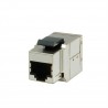 DOBLE HEMBRA RJ45 FTP CAT6A PANEL KEYSTO