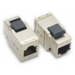 DOBLE HEMBRA RJ45 FTP CAT6A PANEL KEYSTO
