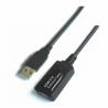 CABLE USB A 2.0 M-H AMPLIFICADO 10MTS