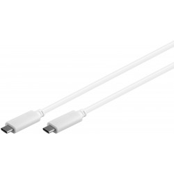 CABLE USB C M-M 0,5M BLANCO...